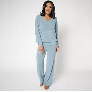 Barefoot Dreams Soft Blue Pajama Set Size XL Tall